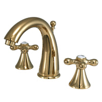Thumbnail for Kingston Brass KS2972AX 8 in. Widespread Bathroom Faucet, Polished Brass - BNGBath