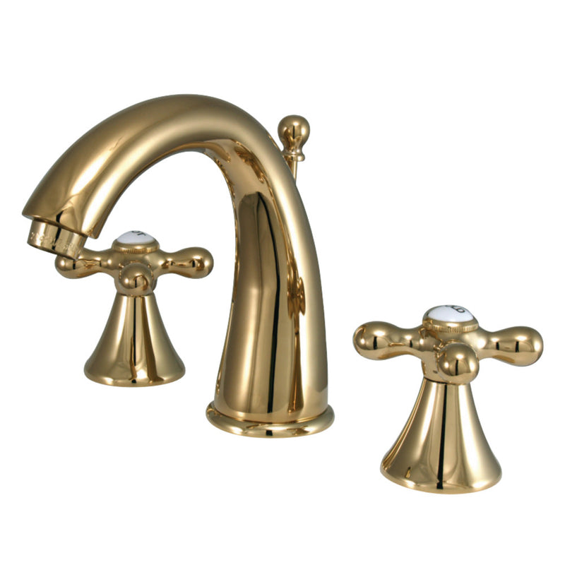 Kingston Brass KS2972AX 8 in. Widespread Bathroom Faucet, Polished Brass - BNGBath
