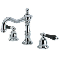 Thumbnail for Kingston Brass KS1971PKL Duchess Widespread Bathroom Faucet with Brass Pop-Up, Polished Chrome - BNGBath