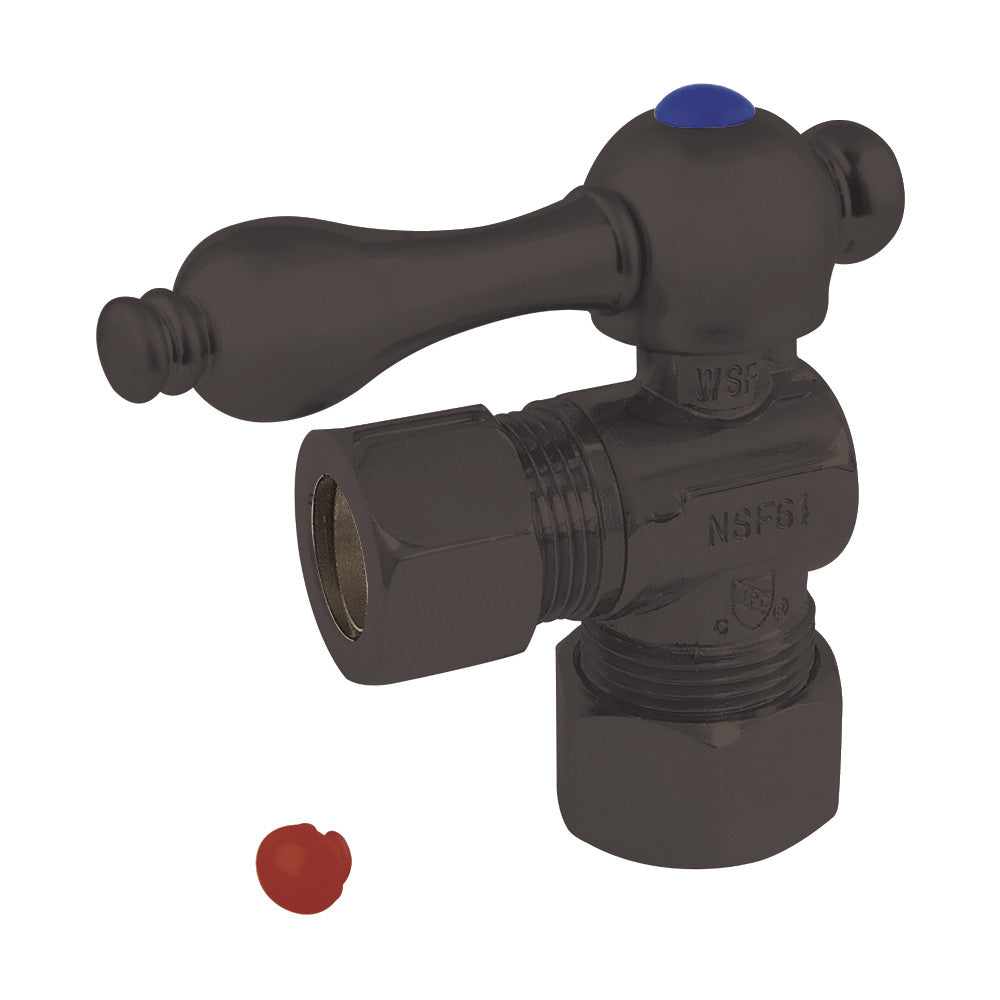 Kingston Brass CC54405 5/8" OD Comp X 1/2" OD Comp Angle Stop Valve, Oil Rubbed Bronze - BNGBath