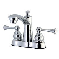 Thumbnail for Kingston Brass FB7611BL 4 in. Centerset Bathroom Faucet, Polished Chrome - BNGBath