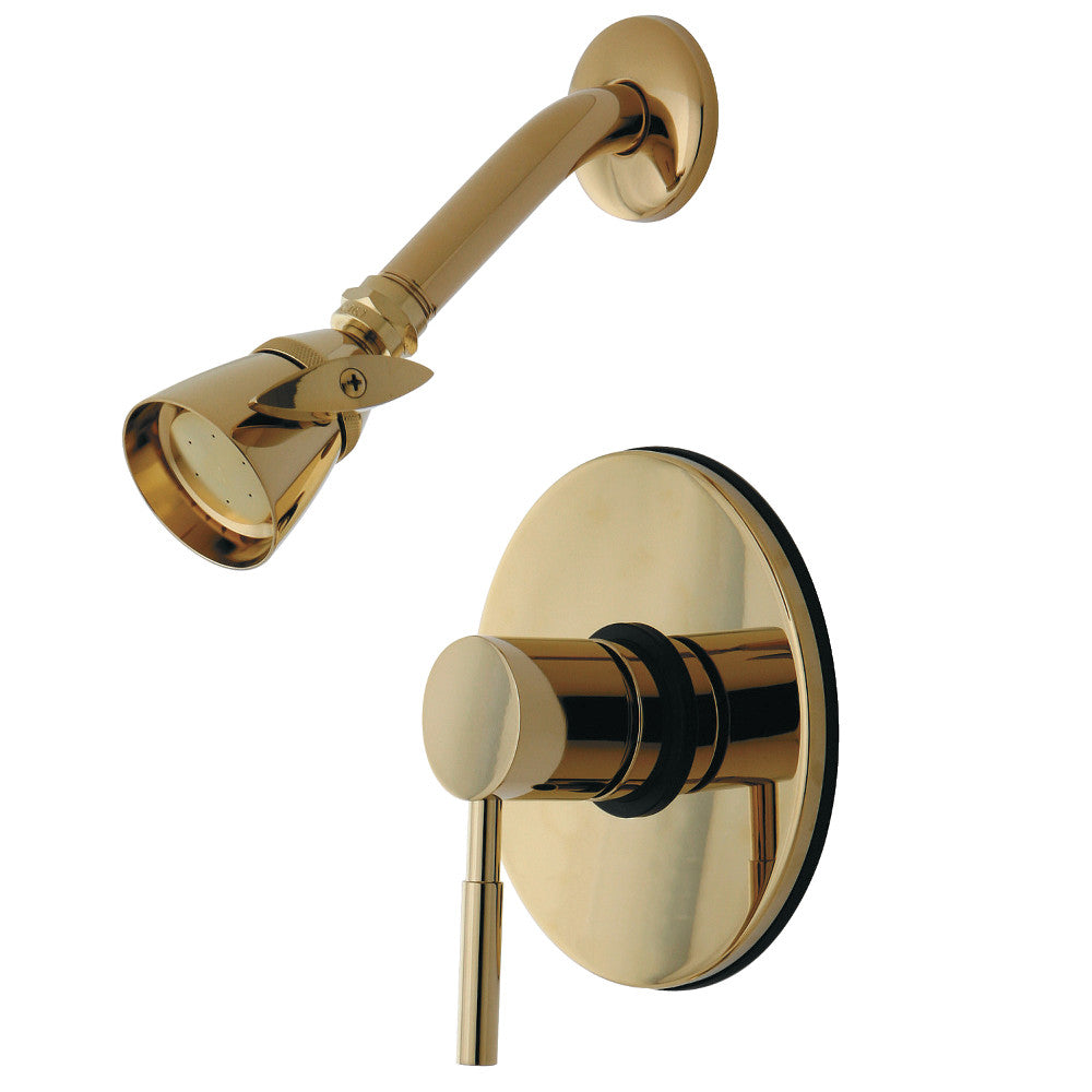Kingston Brass KB8692DLSO Concord Shower Faucet, Polished Brass - BNGBath