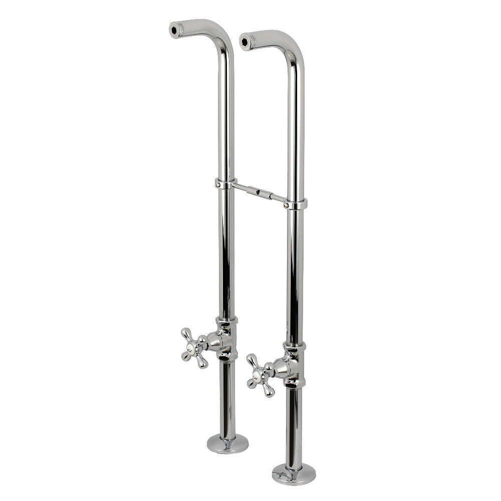 Kingston Brass CC266S1AX Freestanding Supply Line Package, Polished Chrome - BNGBath