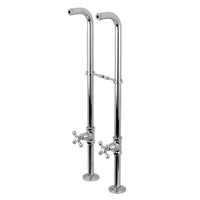 Thumbnail for Kingston Brass CC266S1AX Freestanding Supply Line Package, Polished Chrome - BNGBath