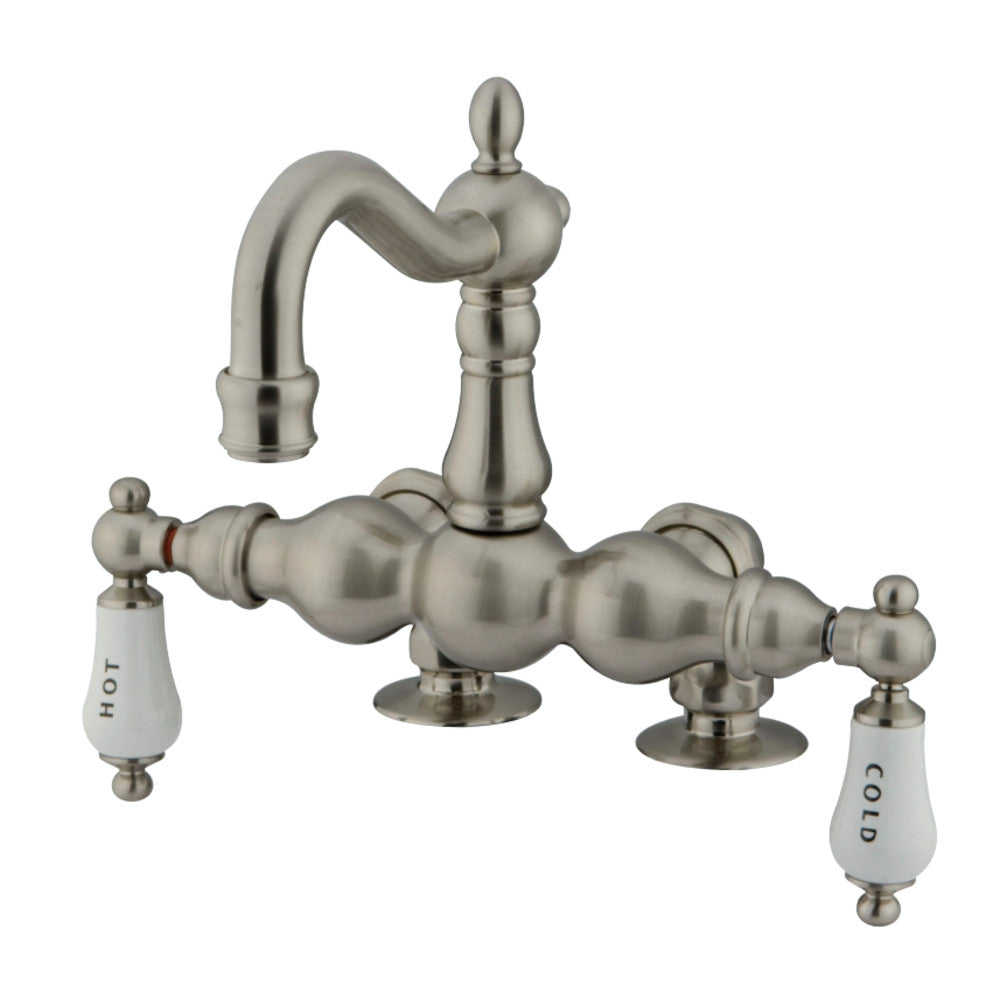 Kingston Brass CC1095T8 Vintage 3-3/8-Inch Deck Mount Tub Faucet, Brushed Nickel - BNGBath