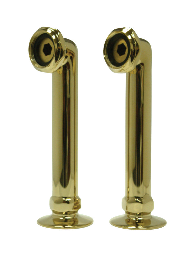 Kingston Brass CC6RS2 6" Riser for Leg Tub Filler, Polished Brass - BNGBath