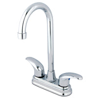 Thumbnail for Kingston Brass GKB6491LL Water Saving Legacy Bar Faucet, Polished Chrome - BNGBath