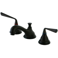 Thumbnail for Kingston Brass KS5565ZL 8 in. Widespread Bathroom Faucet, Oil Rubbed Bronze - BNGBath