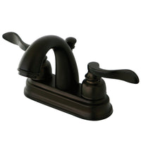 Thumbnail for Kingston Brass KB8615NFL 4 in. Centerset Bathroom Faucet, Oil Rubbed Bronze - BNGBath