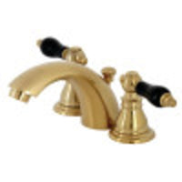 Thumbnail for Kingston Brass KB957AKLSB Duchess Widespread Bathroom Faucet with Plastic Pop-Up, Brushed Brass - BNGBath