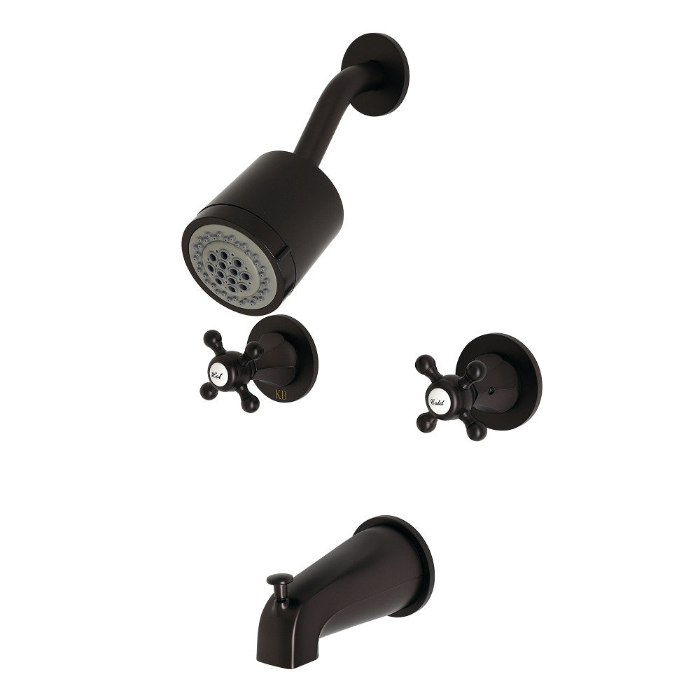 Kingston Brass KBX8145BX Metropolitan Two-Handle Tub and Shower Faucet, Oil Rubbed Bronze - BNGBath
