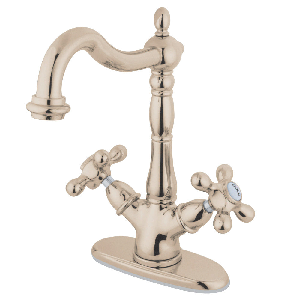 Kingston Brass KS1496AX Vessel Sink Faucet, Polished Nickel - BNGBath