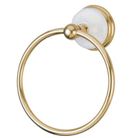 Thumbnail for Kingston Brass BA1114PB Victorian Towel Ring, Polished Brass - BNGBath