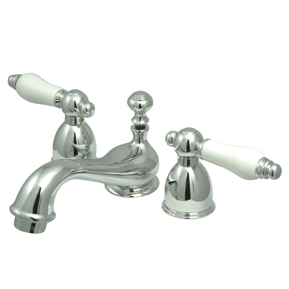 Kingston Brass KS3951PL Restoration Mini-Widespread Bathroom Faucet, Polished Chrome - BNGBath