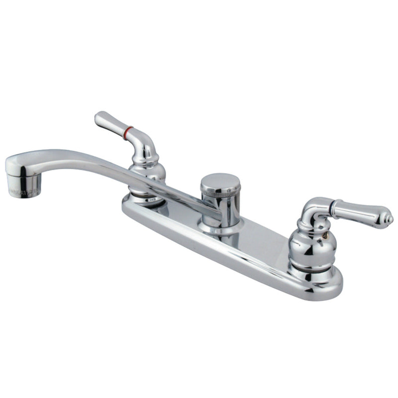 Kingston Brass GKB271 Magellan Centerset Kitchen Faucet, Polished Chrome - BNGBath