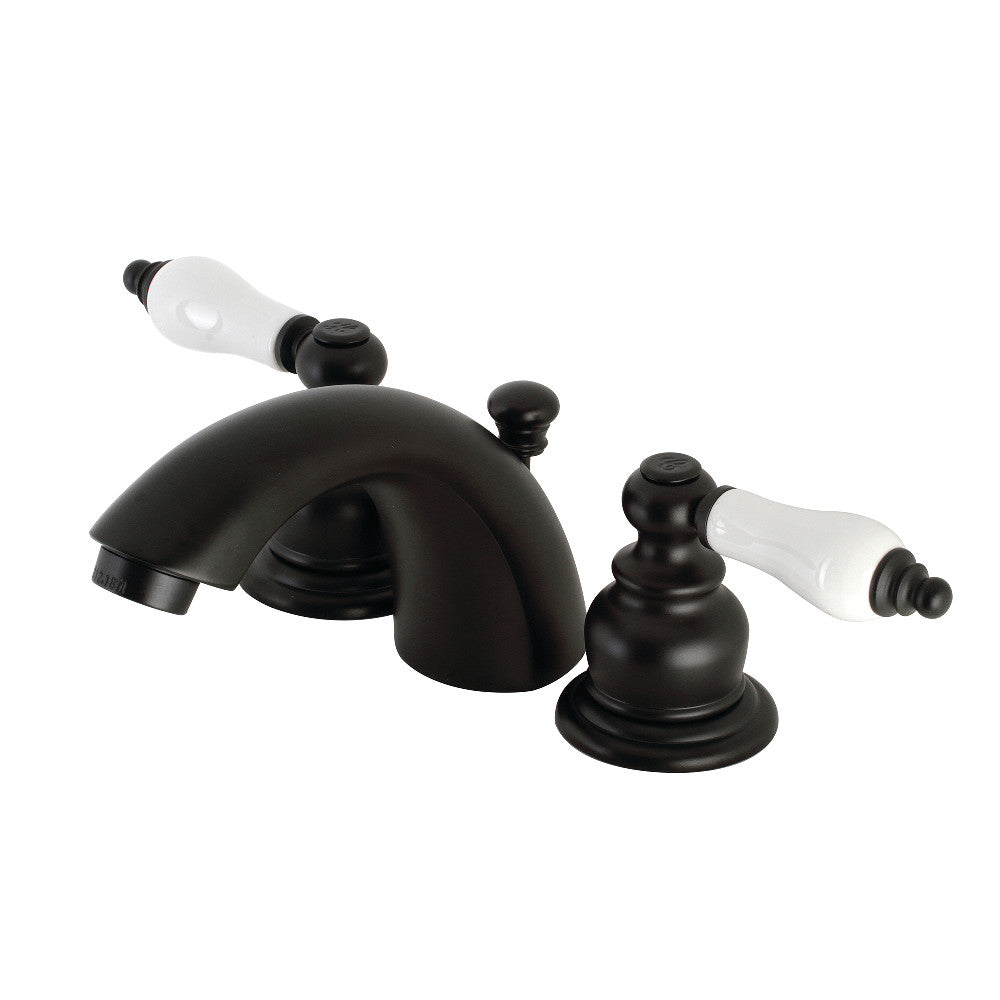 Kingston Brass KB950PL Victorian Mini-Widespread Bathroom Faucet, Matte Black - BNGBath