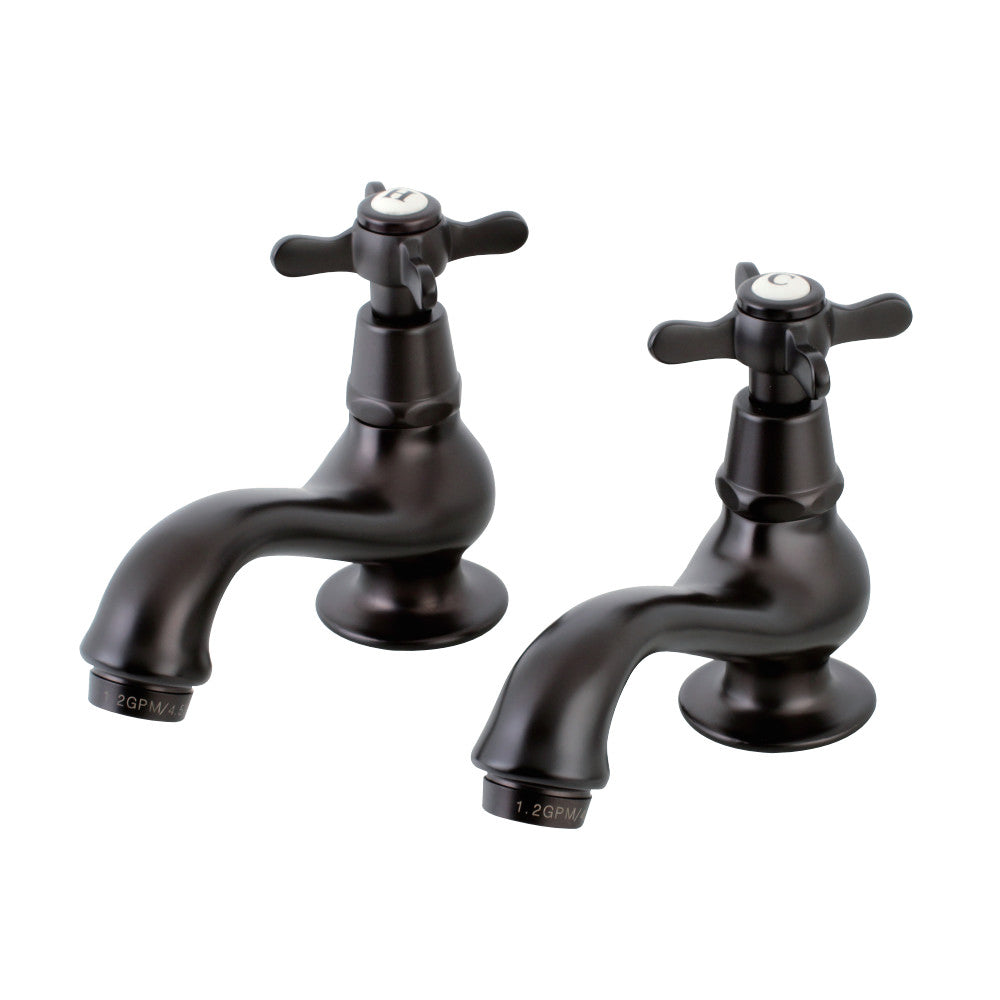 Kingston Brass KS1105BEX Basin Tap Faucet with Cross Handle, Oil Rubbed Bronze - BNGBath