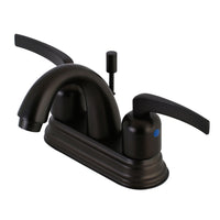 Thumbnail for Kingston Brass KB8615EFL 4 in. Centerset Bathroom Faucet, Oil Rubbed Bronze - BNGBath