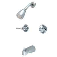 Thumbnail for Kingston Brass KB241 Magellan Tub and Shower Faucet Two Handles, Polished Chrome - BNGBath