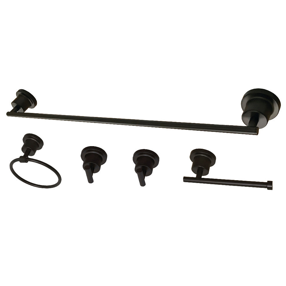 Kingston Brass BAH82134478ORB Concord 5-Piece Bathroom Accessory Set, Oil Rubbed Bronze - BNGBath
