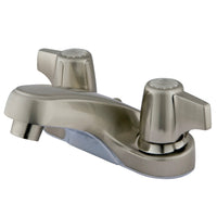 Thumbnail for Kingston Brass KB160SNLP 4 in. Centerset Bathroom Faucet, Brushed Nickel - BNGBath