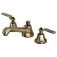 Thumbnail for Kingston Brass KS4463KL Whitaker Widespread Bathroom Faucet with Brass Pop-Up, Antique Brass - BNGBath