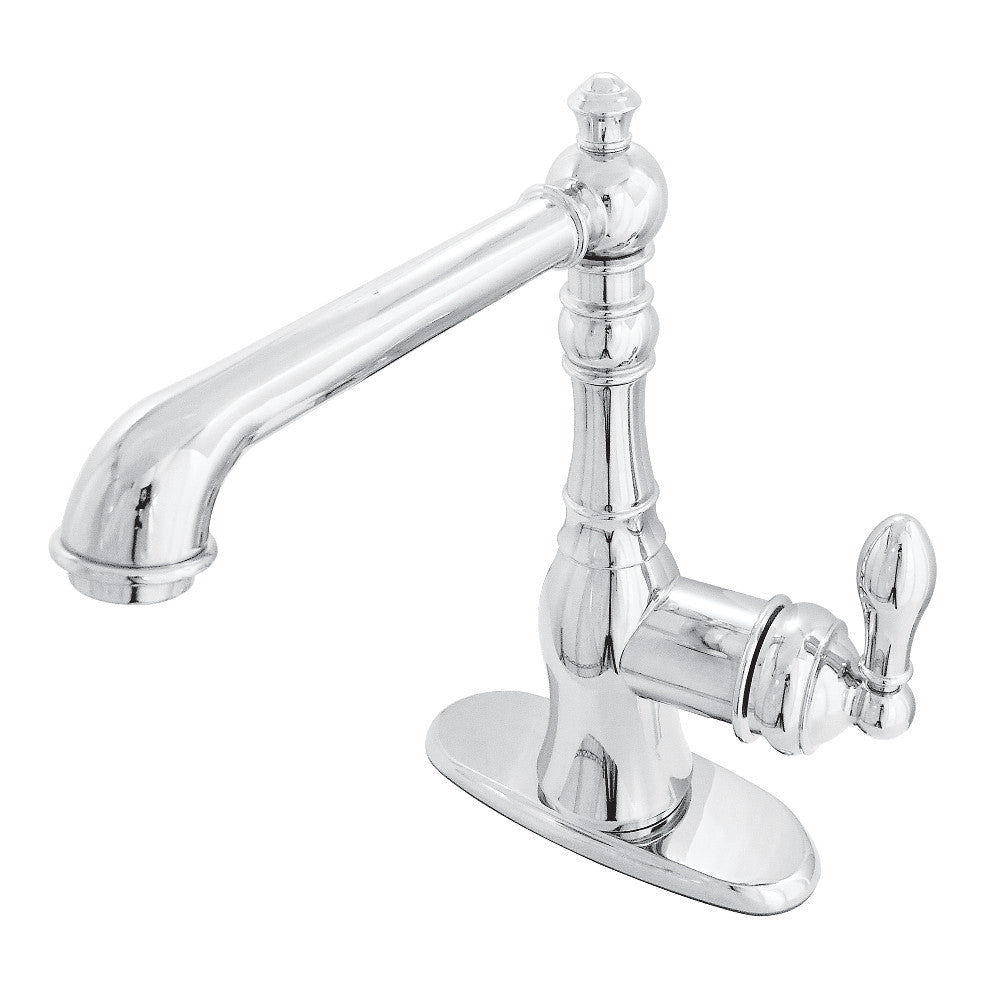 Fauceture FSY7201ACL American Classic Single-Handle Bathroom Faucet with Push Pop-Up and Cover Plate, Polished Chrome - BNGBath