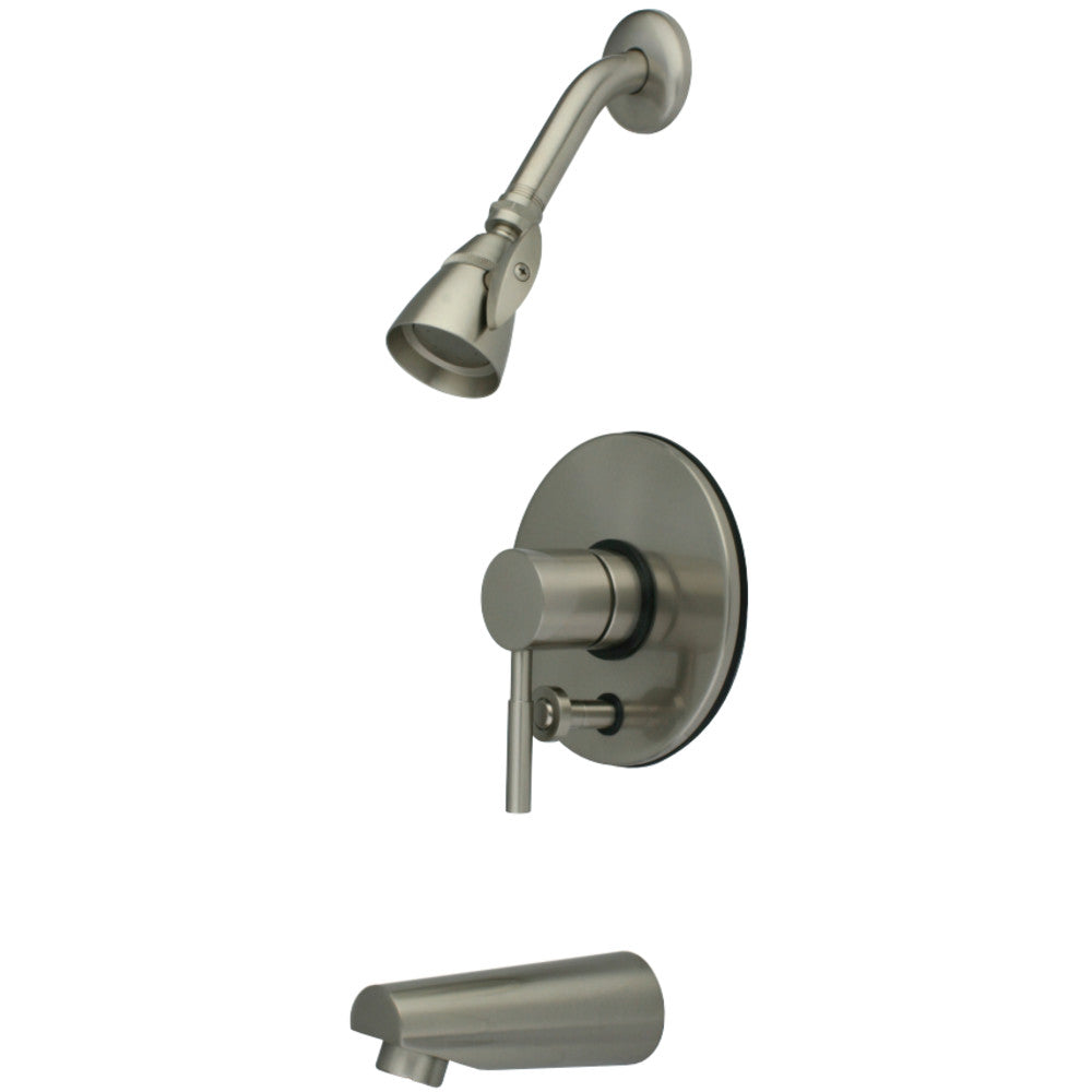 Kingston Brass KB86980DL Concord Tub & Shower Faucet, Brushed Nickel - BNGBath