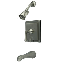 Thumbnail for Kingston Brass KB86584HL Tub and Shower Faucet, Brushed Nickel - BNGBath