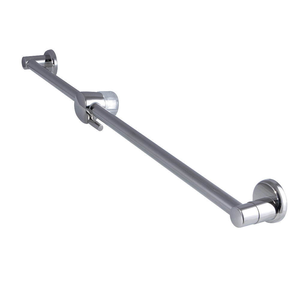 Kingston Brass K180A6 Showerscape 24" Shower Slide Bar with Pin Wall Hook, Polished Nickel - BNGBath
