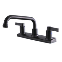 Thumbnail for Kingston Brass FB2135NDL NuvoFusion 8-Inch Centerset Kitchen Faucet, Oil Rubbed Bronze - BNGBath