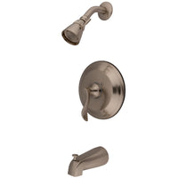 Thumbnail for Kingston Brass KB2638DFL NuFrench Tub & Shower Faucet, Brushed Nickel - BNGBath