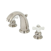 Thumbnail for Kingston Brass KB986PXPN Victorian 2-Handle 8 in. Widespread Bathroom Faucet, Polished Nickel - BNGBath