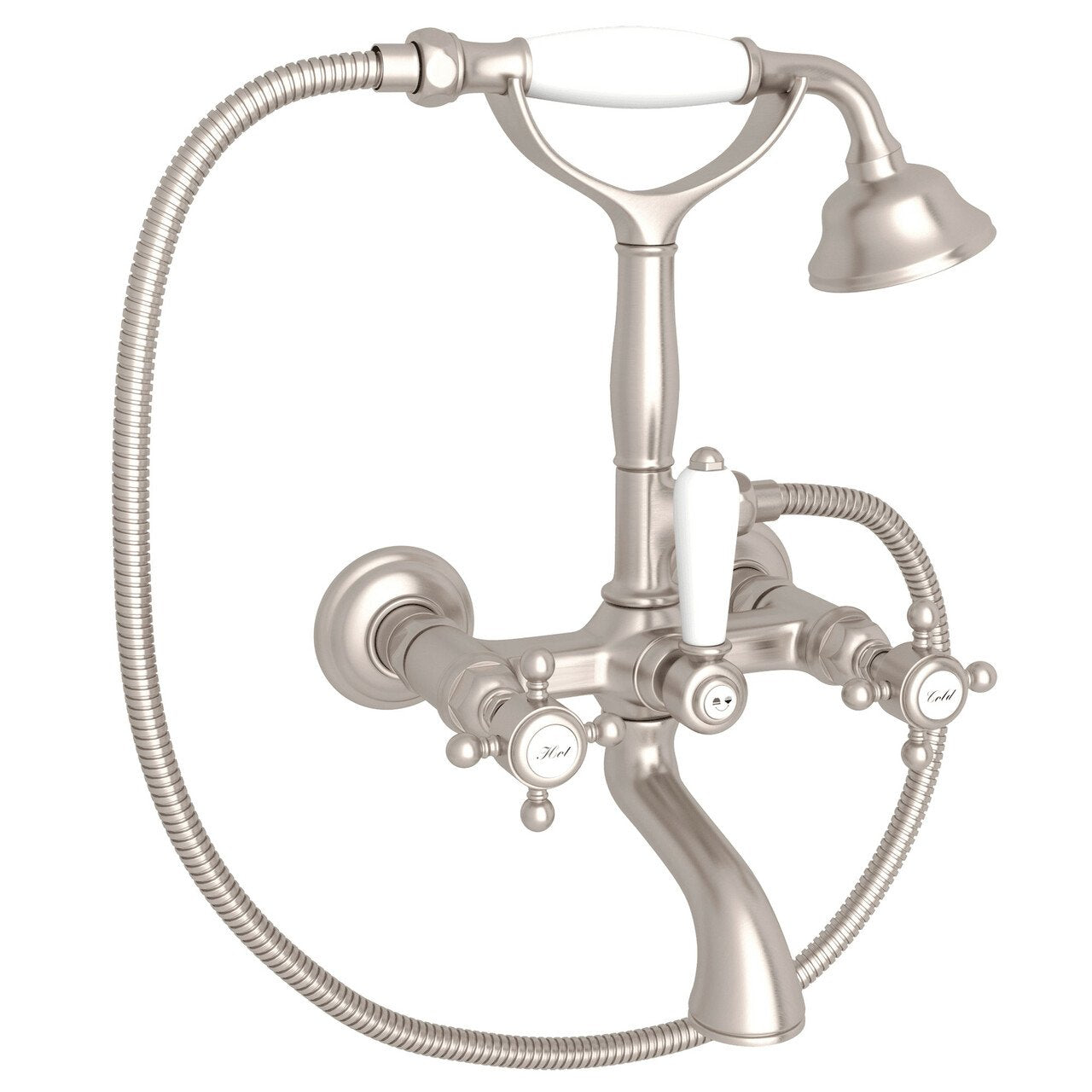 ROHL Exposed Wall Mount Tub Filler with Handshower - BNGBath
