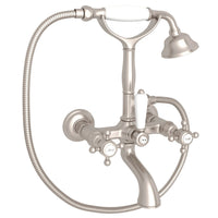 Thumbnail for ROHL Exposed Wall Mount Tub Filler with Handshower - BNGBath