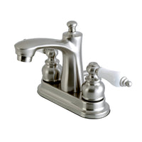 Thumbnail for Kingston Brass FB7628PL 4 in. Centerset Bathroom Faucet, Brushed Nickel - BNGBath