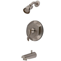 Thumbnail for Kingston Brass KB4638DFL Tub and Shower Faucet, Brushed Nickel - BNGBath