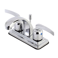 Thumbnail for Kingston Brass KB4641EFL 4 in. Centerset Bathroom Faucet, Polished Chrome - BNGBath