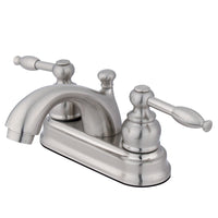 Thumbnail for Kingston Brass KB2608KL 4 in. Centerset Bathroom Faucet, Brushed Nickel - BNGBath