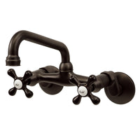 Thumbnail for Kingston Brass KS213ORB Kingston Two Handle Wall Mount Kitchen Faucet, Oil Rubbed Bronze - BNGBath