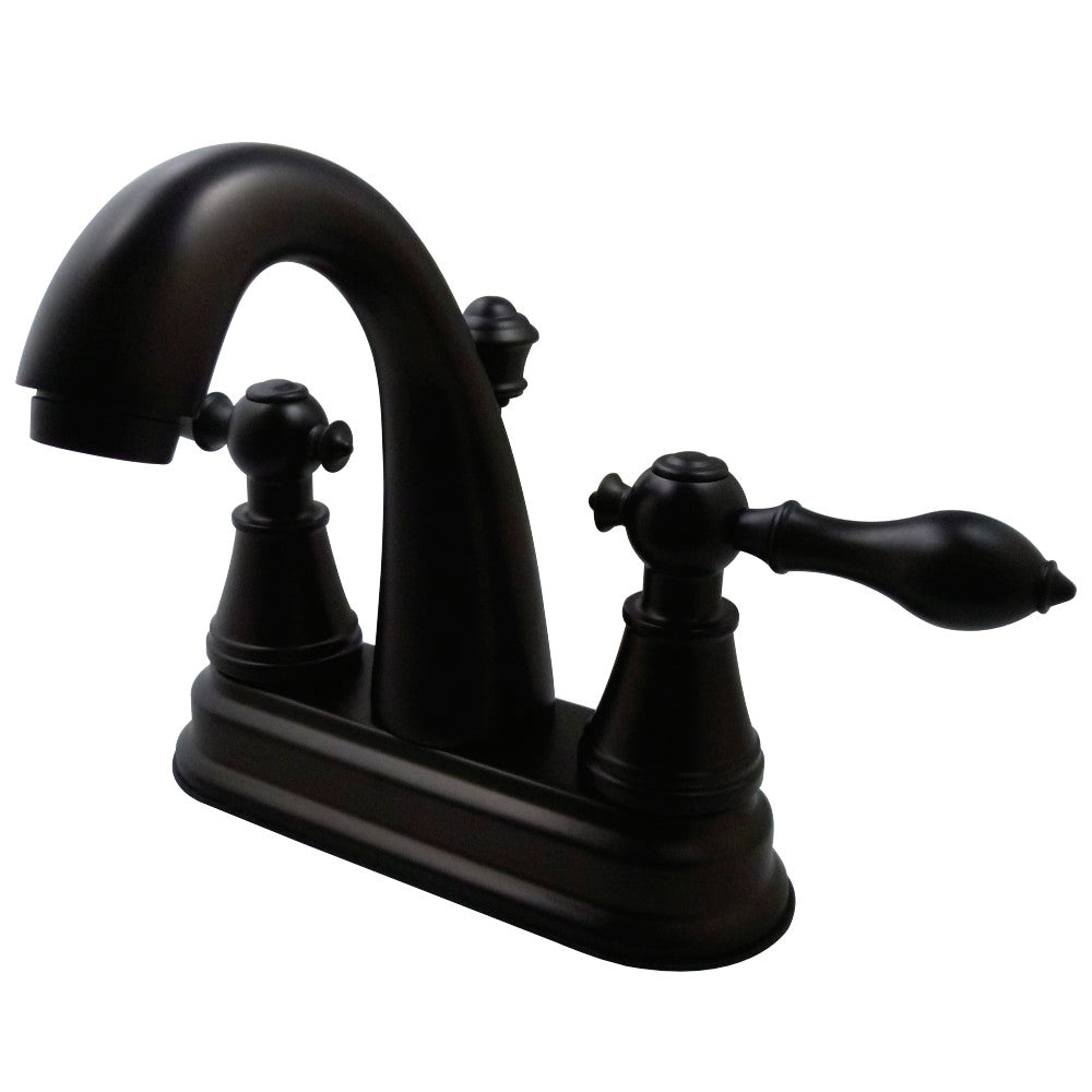 Fauceture FSY7615AL English Classic 4 in. Centerset Bathroom Faucet with Retail Pop-Up, Oil Rubbed Bronze - BNGBath