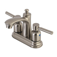 Thumbnail for Kingston Brass FB7628DL 4 in. Centerset Bathroom Faucet, Brushed Nickel - BNGBath