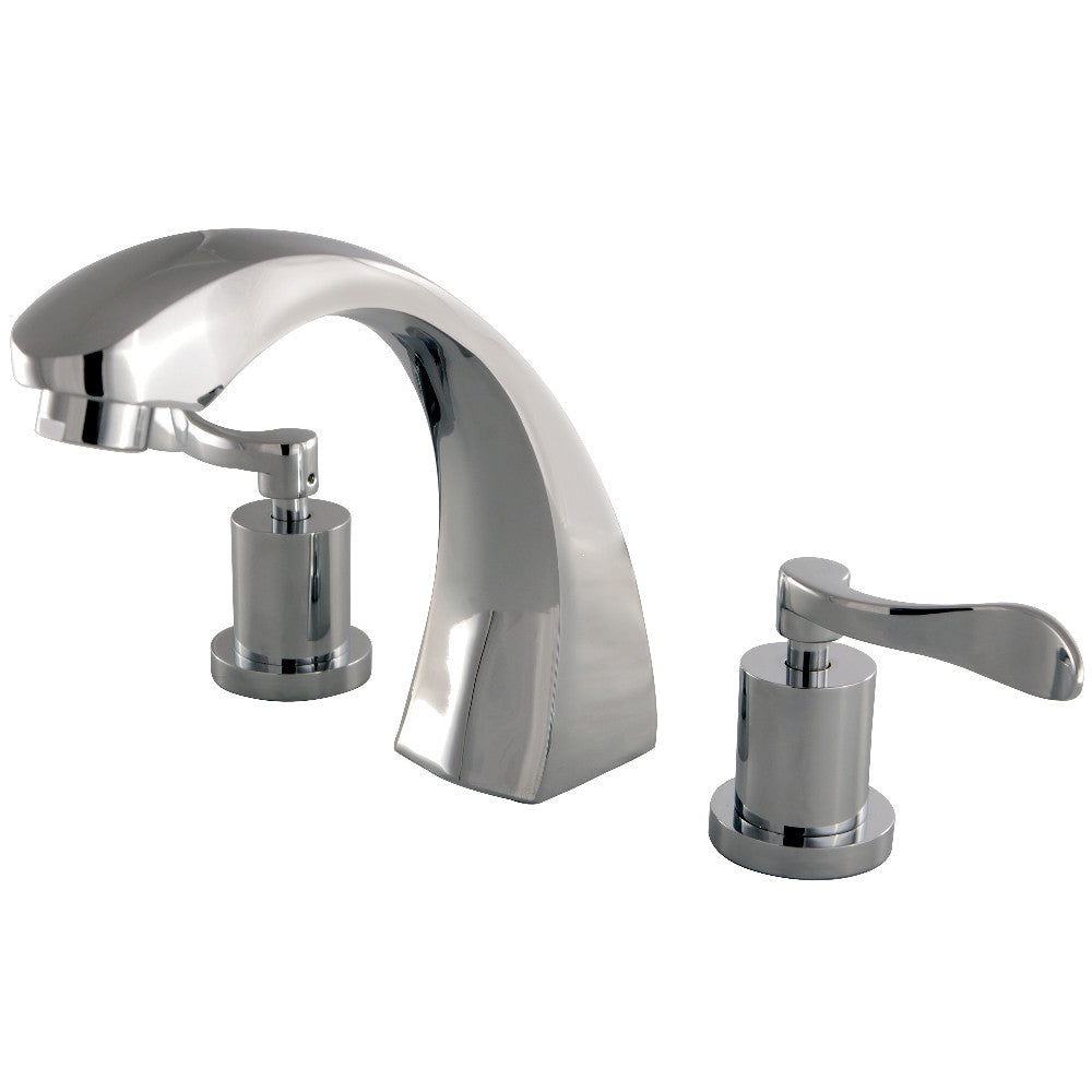 Kingston Brass KS4361DFL Vintage Roman Tub Faucet, Polished Chrome - BNGBath