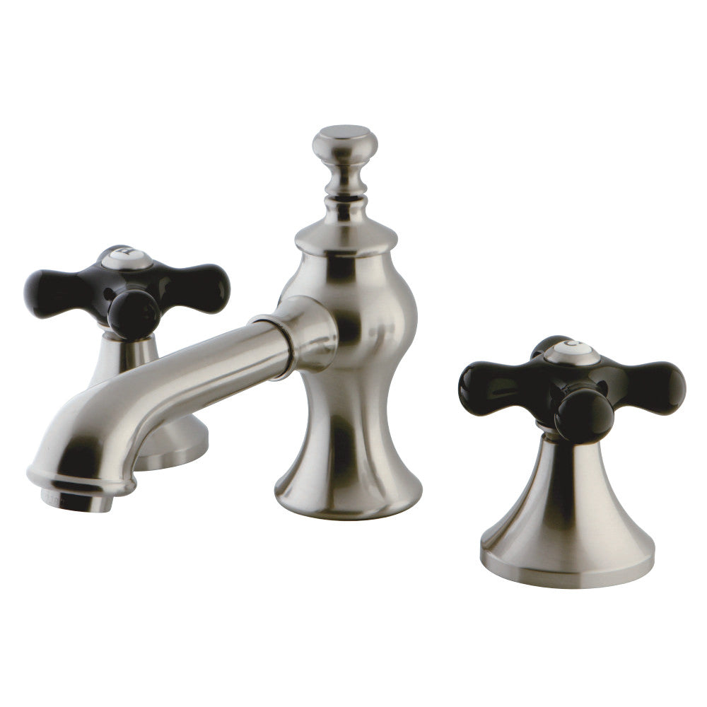 Kingston Brass KC7068PKX Duchess Widespread Bathroom Faucet with Brass Pop-Up, Brushed Nickel - BNGBath