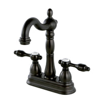 Thumbnail for Kingston Brass KB1495TAL Tudor Two-Handle Bar Faucet, Oil Rubbed Bronze - BNGBath