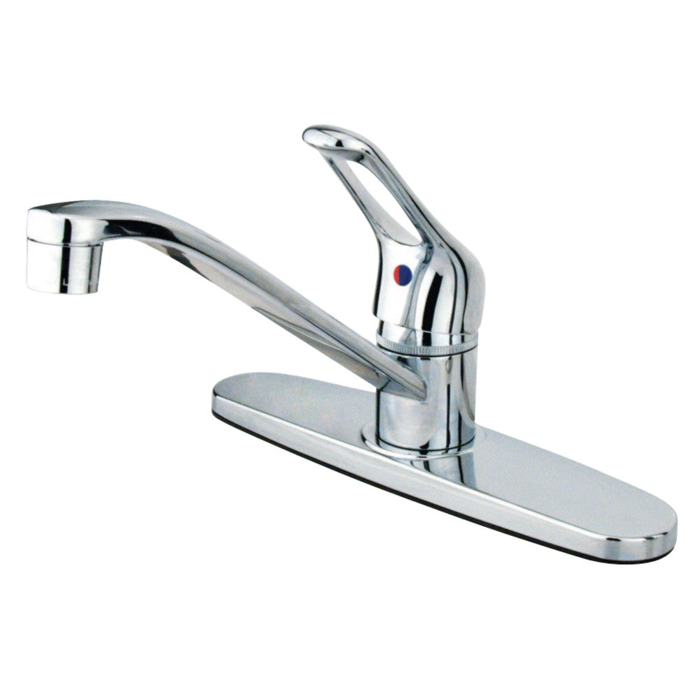 Kingston Brass GKB561 Wyndham Single-Handle Centerset Kitchen Faucet, Polished Chrome - BNGBath