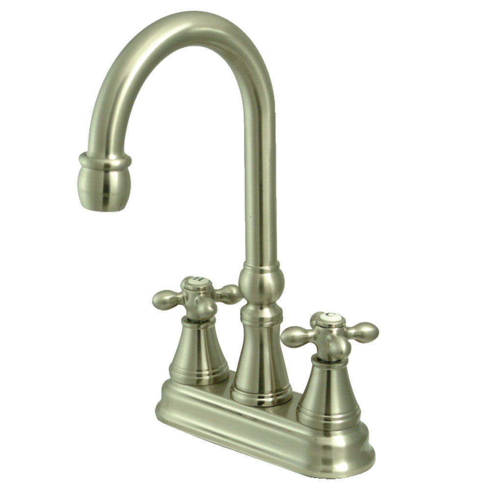 Kingston Brass KS2498AX Bar Faucet, Brushed Nickel - BNGBath