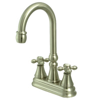 Thumbnail for Kingston Brass KS2498AX Bar Faucet, Brushed Nickel - BNGBath