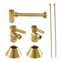 Thumbnail for Kingston Brass CC43107DLLKB30 Modern Plumbing Sink Trim Kit with Bottle Trap, Brushed Brass - BNGBath