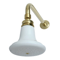 Thumbnail for Kingston Brass P50PBCK Victorian Ceramic Showerhead with 12